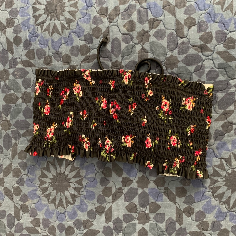 floral swim top